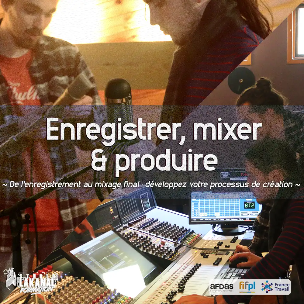 Formation Enregistrement, mixage et production en home studio